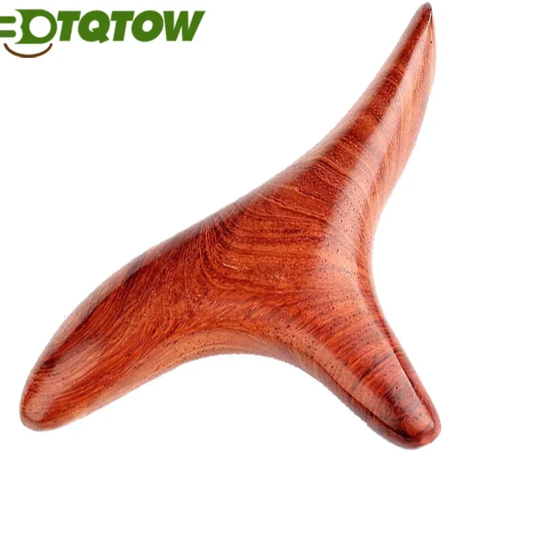 1PC Traditional Wooden Reflexology Thai Massage Tool,Thai Massage Tool,Acupuncture Point Gua Sha for Full Body Relaxation Eyes