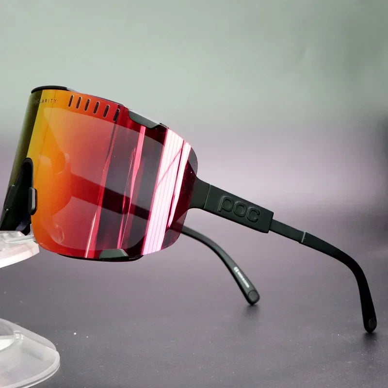 2025 POC Devour Cycling Glasses - MTB/Road Bike Windproof Goggles W/Prescription Insert, UV400 Sport Eyewear