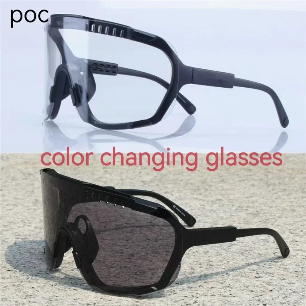 2025 POC Devour Cycling Glasses - MTB/Road Bike Windproof Goggles W/Prescription Insert, UV400 Sport Eyewear