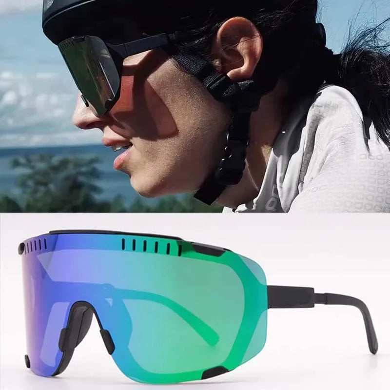 2025 POC Devour Cycling Glasses - MTB/Road Bike Windproof Goggles W/Prescription Insert, UV400 Sport Eyewear